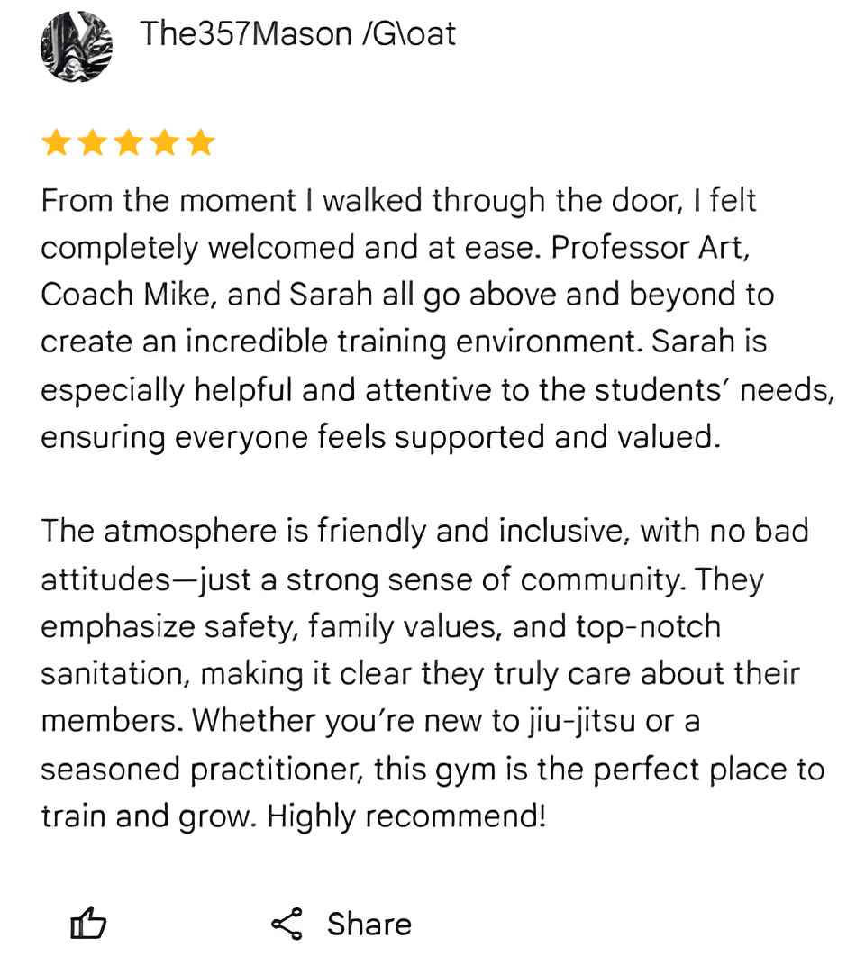 Martial Arts School | Art of War Jiu Jitsu