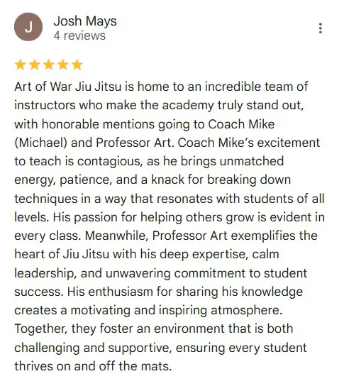 Adult Brazilian Jiu-Jitsu Classes | Art of War Jiu Jitsu