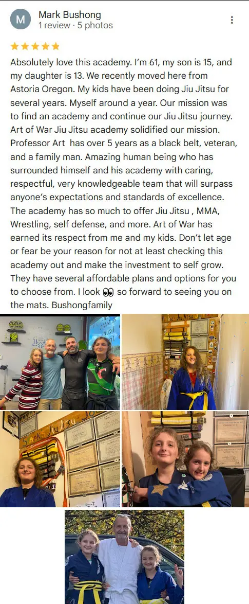 Martial Arts School | Art of War Jiu Jitsu